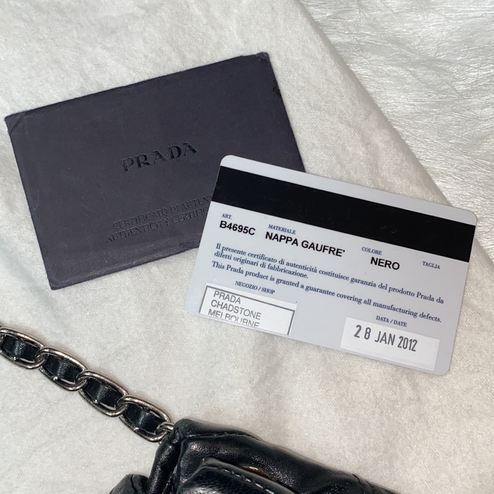 Prada Nappa Gaufre Chain - Picture 15 of 16